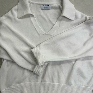 Old Navy Women's V-Neck Sweater - White